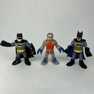 3 Fisher Price Imaginext Figures 2 DC Comics Batman And A Knight Armour Gloves